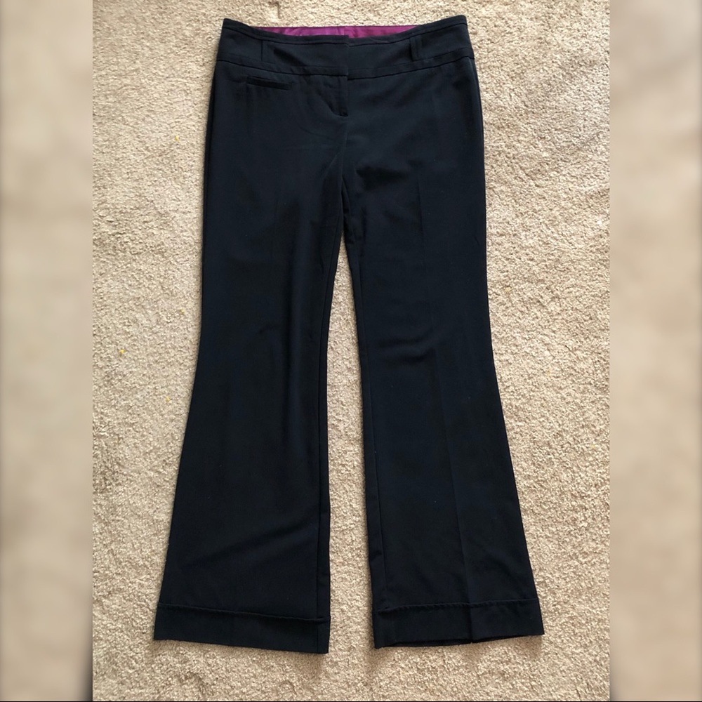 Black Dress pants with hem detail